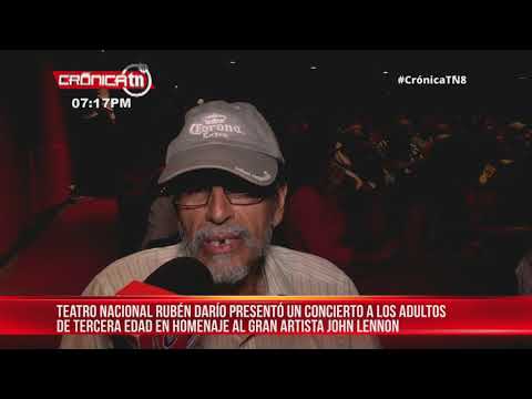 Teatro Nacional Rubén Darío rindió homenaje al gran John Lennon - Nicaragua