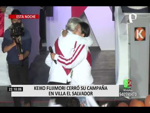 Keiko Fujimori cerró su campaña electoral en VES: “Estoy contenta y agradecida con el Perú”