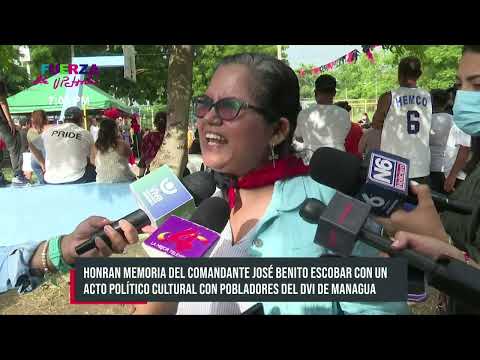 Rinden homenaje a Cmdnte. Jose Benito Escobar en Managua - Nicaragua