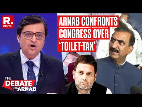 Congress On Backfoot After Arnab Confronts Two ‘Toilet Tax’ Govt Notifications | The Debate