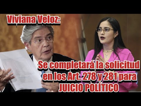 Viviana Veloz: El Juicio Político va porque va
