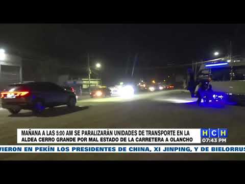 ¡MÁS PROTESTAS! Transportistas anuncian toma de la carretera que conduce hacia Olancho
