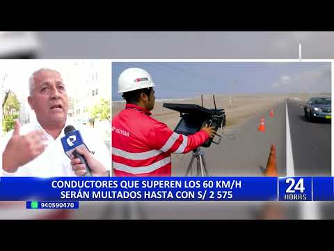 Panamericana Sur: instalan nuevo control de velocidad con multas que superan los S/2 mil