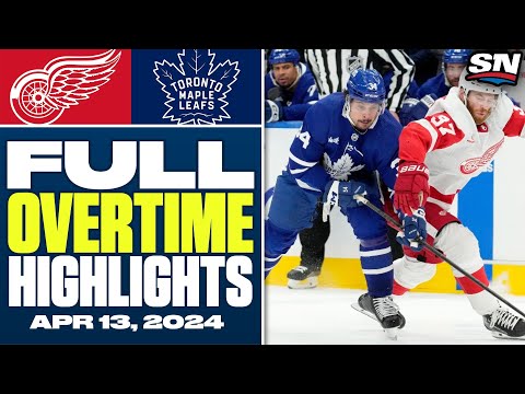 Detroit Red Wings at Toronto Maple Leafs | FULL Overtime Highlights - April 13, 2024