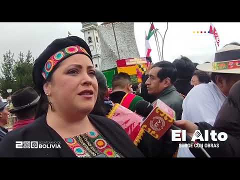 Ministra de la Presidencia celebra 39 aniversario de El Alto y anuncia entrega de obras