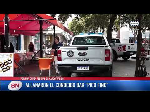 Allanaron el conocido bar Pico Fino Por una causa federal de narcotráfico.