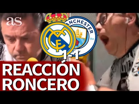 REAL MADRID - MANCHESTER CITY | REACCIÓN RONCERO: GOL VINICIUS y DE BRUYNE | CHAMPIONS | AS