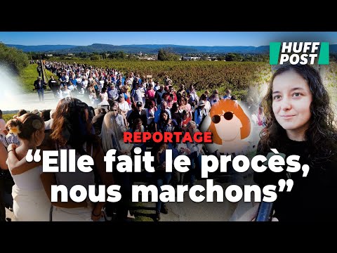 À Mazan, la marche émouvante en soutien à la « courageuse » Gisèle Pelicot