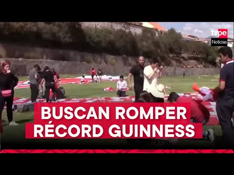 Cusco: buscar romper récord Guinness por la bandera más grande