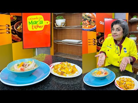 Sopa de patas de pollo y atol de mango || COCINANDO CON MARÍA ESTHER