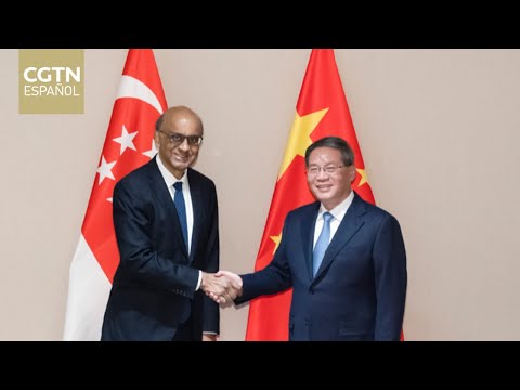 El primer ministro chino se reúne con el presidente de Singapur
