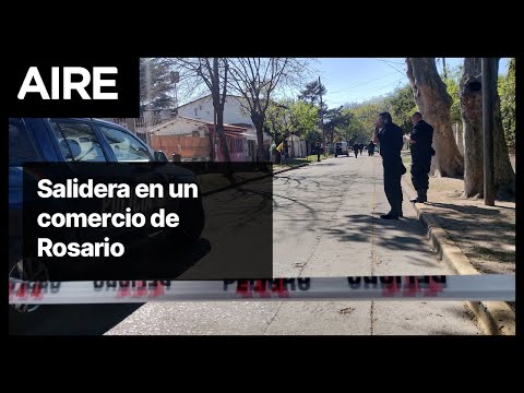 Salidera en un comercio de Rosario: robaron 35 millones y balearon a un policía en la cabeza