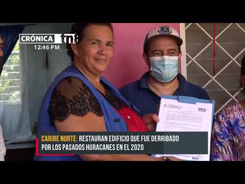 Rehabilitan edificio del Ministerio de la Familia en Bilwi - Nicaragua