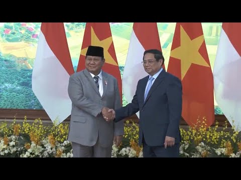 Indonesian President-elect Prabowo Subianto meets Vietnamese leaders in Hanoi