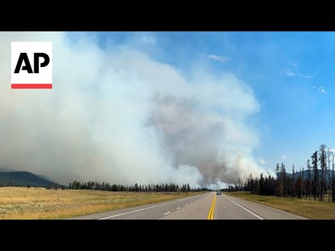 Video shows aftermath of wildfire in Jasper National Park in Canada