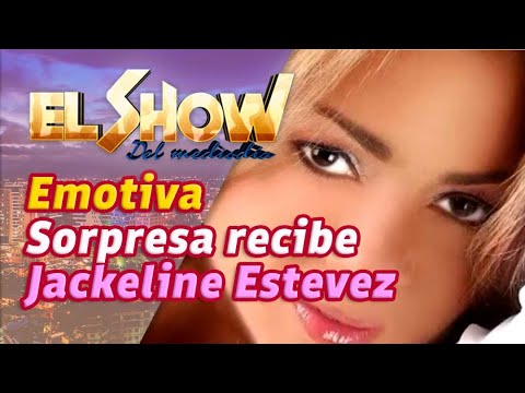 Emotiva Sorpresa recibe Jackeline Estévez en  El Show del Mediodía