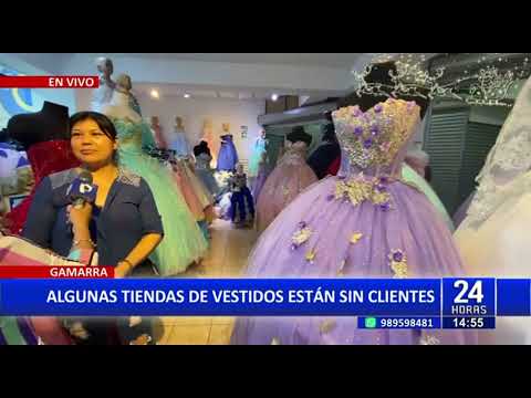 Gamarra: Tiendas de vestidos se encuentran en crisis por falta de clientes