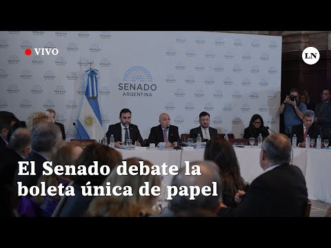 EN VIVO| El Senado debate la implementación de la boleta única de papel