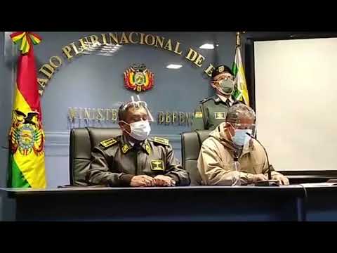 MINISTRO DE DEFENSA EDMUNDO NOVILLO BRINDA INFORMACIÓN DEL ACCID3NTE AÉREO OCURRIDO EN SACABA