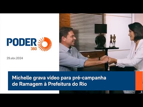 Michelle grava vídeo para pré-campanha de Ramagem à Prefeitura do Rio