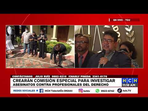 ¡CAH crea comisión especial para investigar muertes de abogados en Honduras!