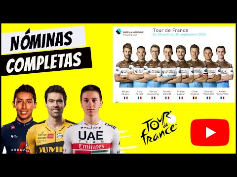 Nóminas CONFIRMADAS para el tour de FRANCIA 2020 ciclistas Colombianos en el tour