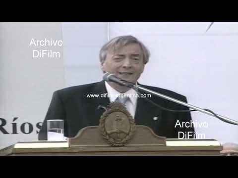 Nestor Kirchner en Gualeguaychu - Conflicto con Uruguay por Botnia 2006