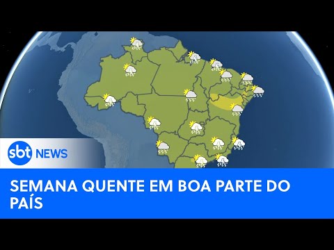 Semana promete altas temperaturas em diversas regiões do Brasil |#SBTNewsnaTV(06/02/24)