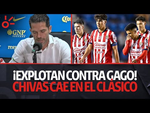 ¡Explotan contra Gago! Chivas vuelve a caer contra América