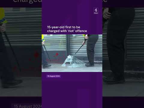15-year-old first to be charged with 'riot' offence