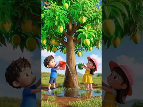 Give Water, Get Fruits 🌧️ | Inspiring Moral Story in Hindi" #ai #cartoon #animation #video #ytshorts