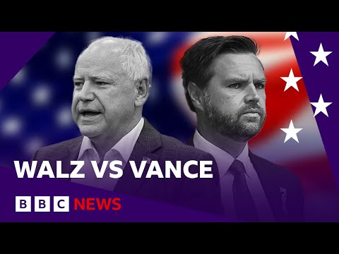 Tim Walz and JD Vance to face off in US VP debate | BBC News