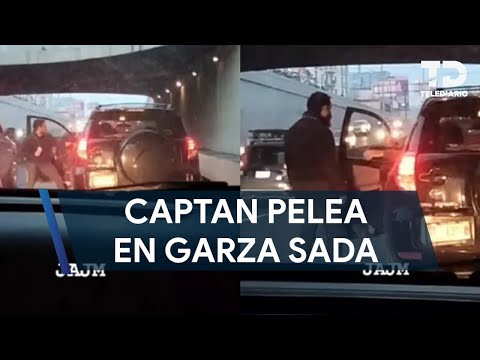 Automovilistas protagonizan pelea en plena avenida Garza Sada en Monterrey