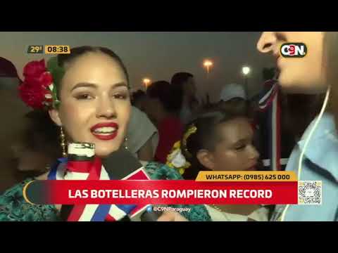 Nuevo record mundial: Las botelleras lograron romper un nuevo récord