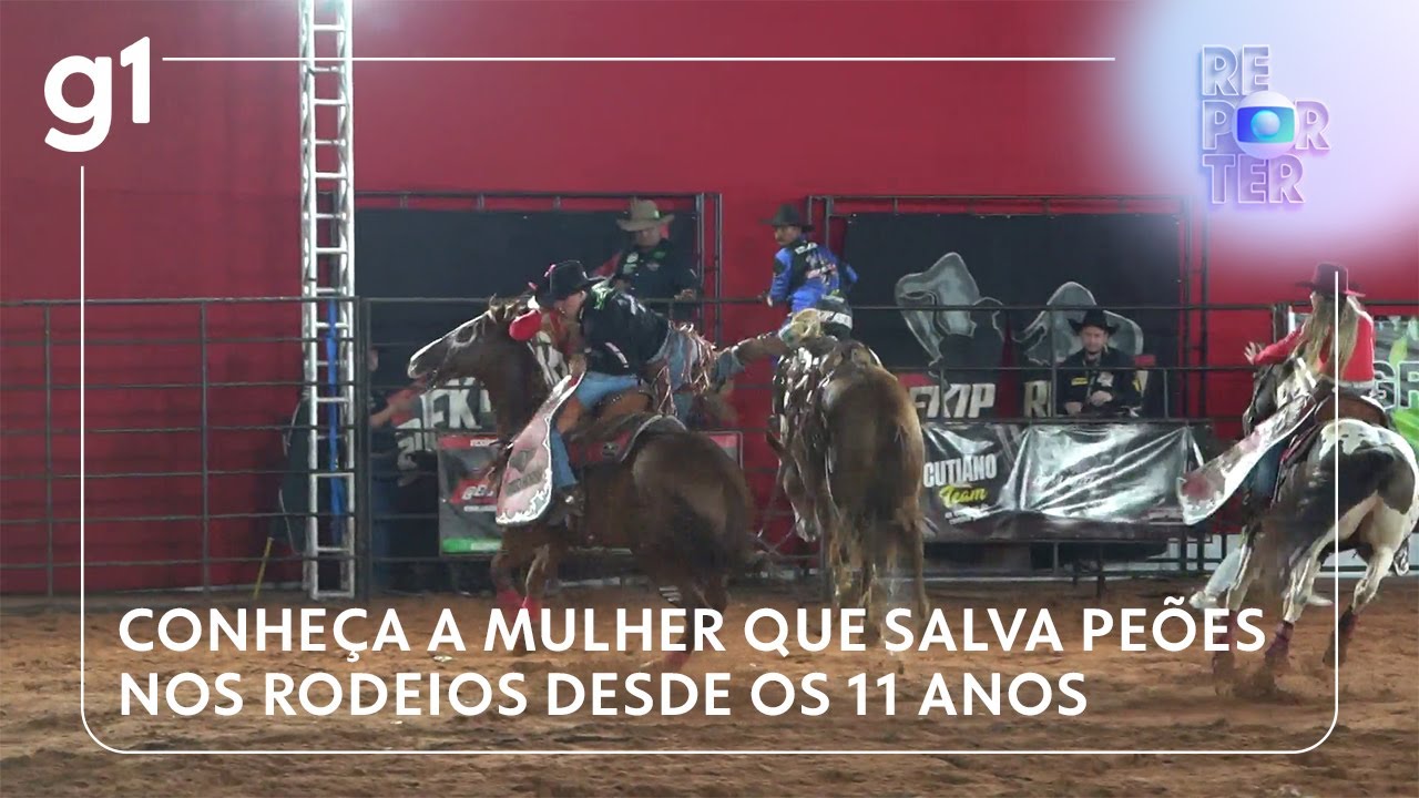 Conheça a mulher que salva peões nos rodeios desde os 11 anos profissão era feita por homens