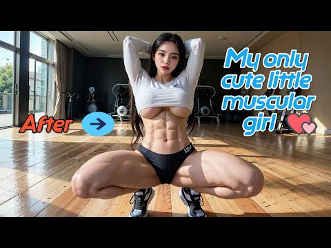 [Ai Journey] My only cute little muscular girl : After    #AiJourney #Ai저니 #MuscleGirl #After