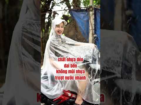 ÁO MƯA MẸ & BÉ SIÊU RỘNG – MẶT TRƯỚC TRONG SUỐT 👩‍👧Che trọn mẹ, bé & balo