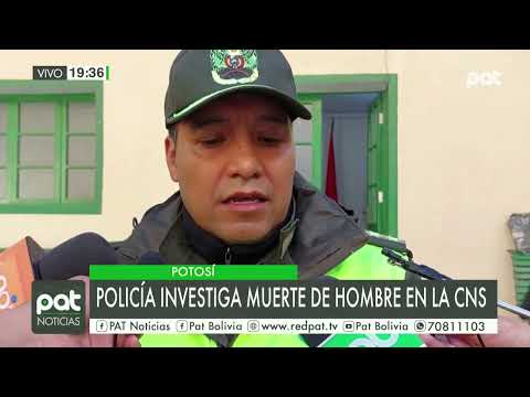 Policía de Potosí investigan la muerte de un hombre en la Caja Nacional de Salud
