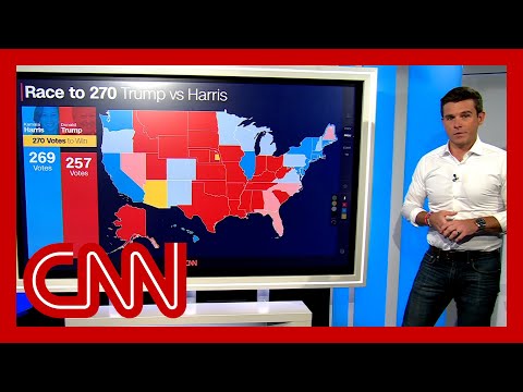 These are the potential pathways for Harris to win the Electoral College