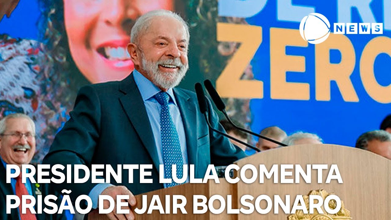Presidente Lula comenta prisão de Jair Bolsonaro TV Online Presidente Lula comenta prisão de Jair Bolsonaro