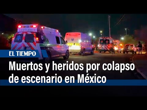 Casi una decena de muertos y medio centenar de heridos por colapso de escenario en México