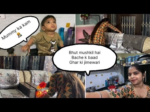 💁♀️6:30am to 1:00pm my routine with 8 month baby🤱#vlog #motherhood #viralvideos