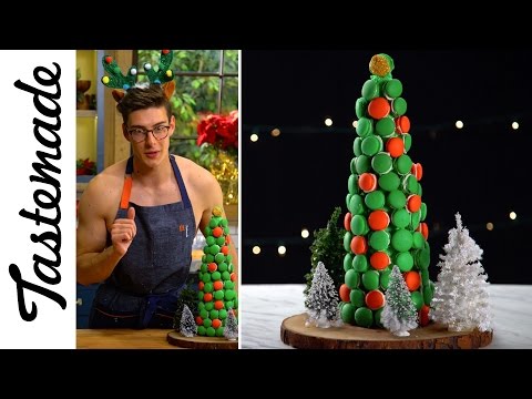 Macaron Christmas Tree | The Tastemakers-Topless Baker (Matthew Adlard)