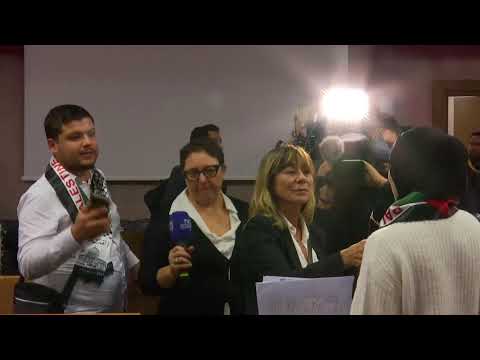Relatives of families stranded in Gaza speak after meeting Pope Francis