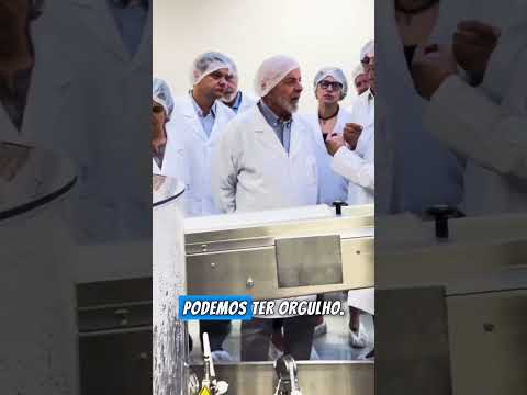 Presidente Lula visitou a fábrica da Biomn e inaugurou sua planta de produção de insulina