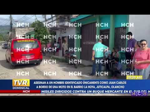 Sicarios matan a motociclista en Juticalpa, Olancho
