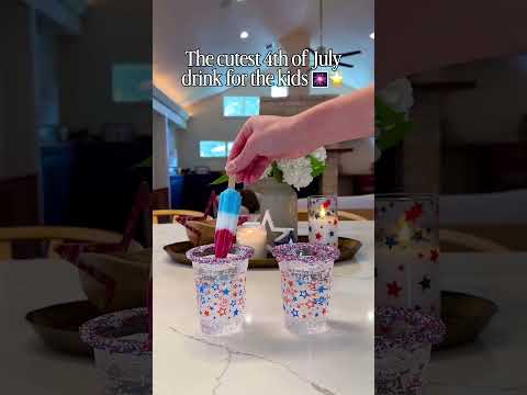 Kid Friendly 4th of July Drink Idea 🎆🌟