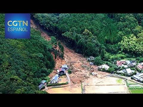 Se presume la muerte de 15 personas a causa de las inundaciones en la isla de Kyushu