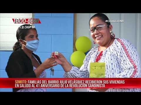Familias celebran Julio Victorioso con casas nuevas en Somoto - Nicaragua