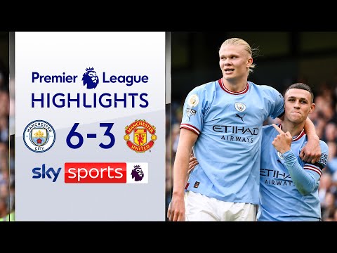 Haaland & Foden BOTH score hat-tricks! 🔥| Man City 6-3 Man United | Premier League Highlights